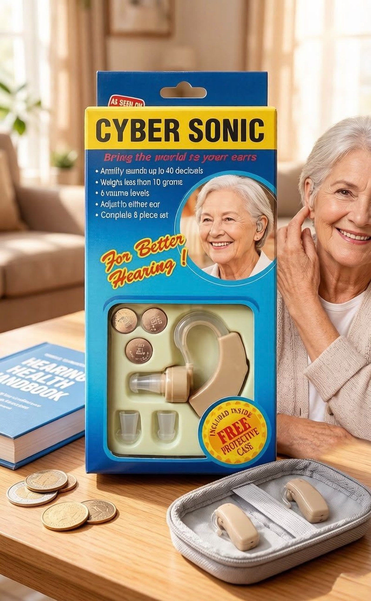 Závesný zosilňovač zvuku za ucho Cyber Sonic