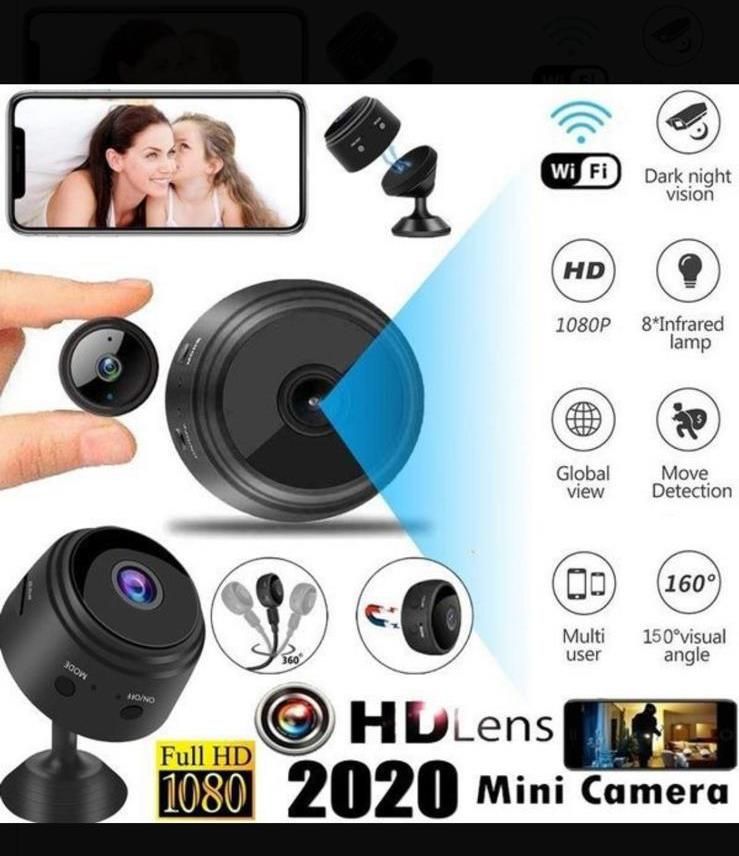 Mini WiFi kamera A9 s nočným videním a detekciou pohybu
