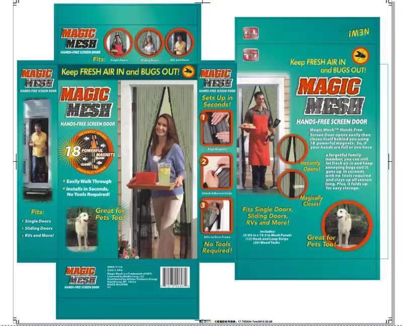Magnetická sieť proti hmyzu Magic Mesh s automatickým zatváraním
