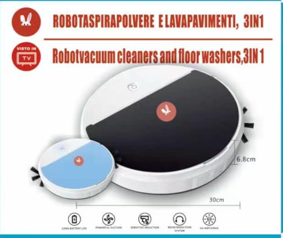 Robotický vysávač a mop 3 v 1 so senzorovou navigáciou