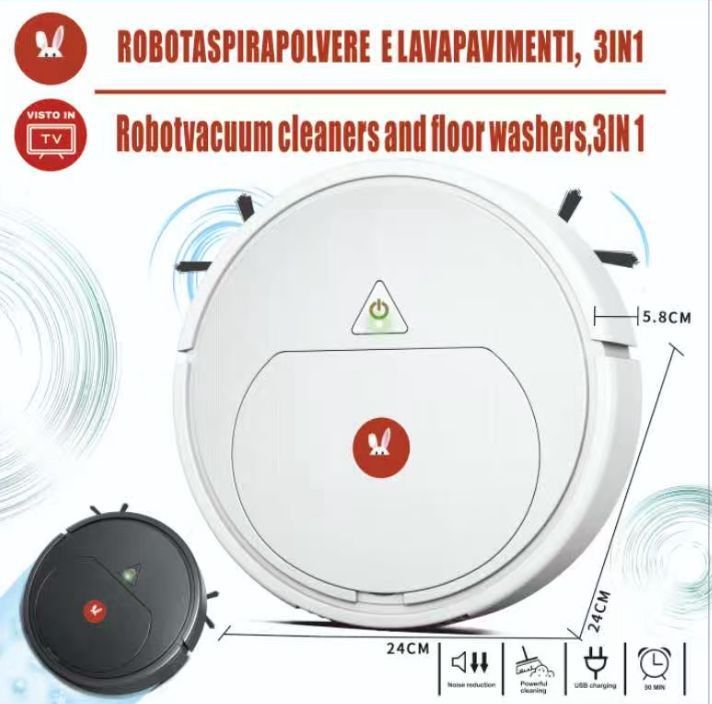 Kompaktný robotický vysávač a mop 3 v 1