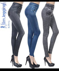 Elastické legíny s džínsovým vzhľadom Slim Jeggings
