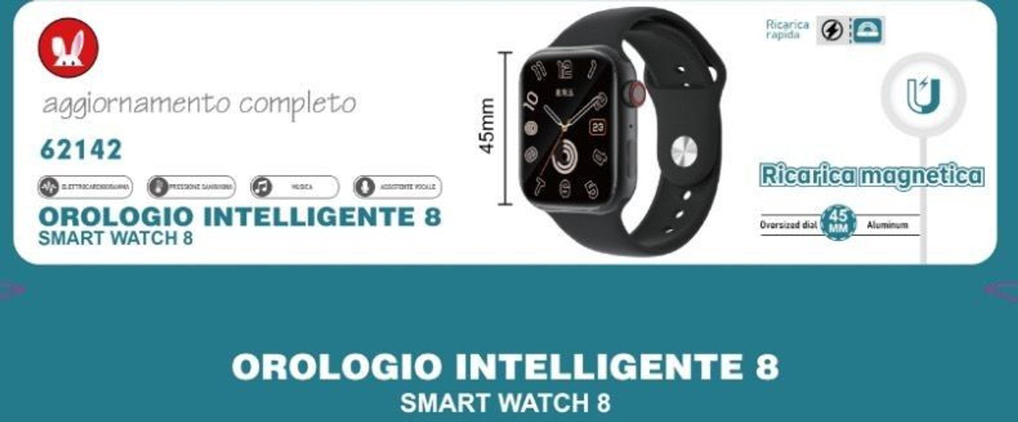 Inteligentné hodinky Smart Watch 8 (45 mm) s magnetickým nabíjaním