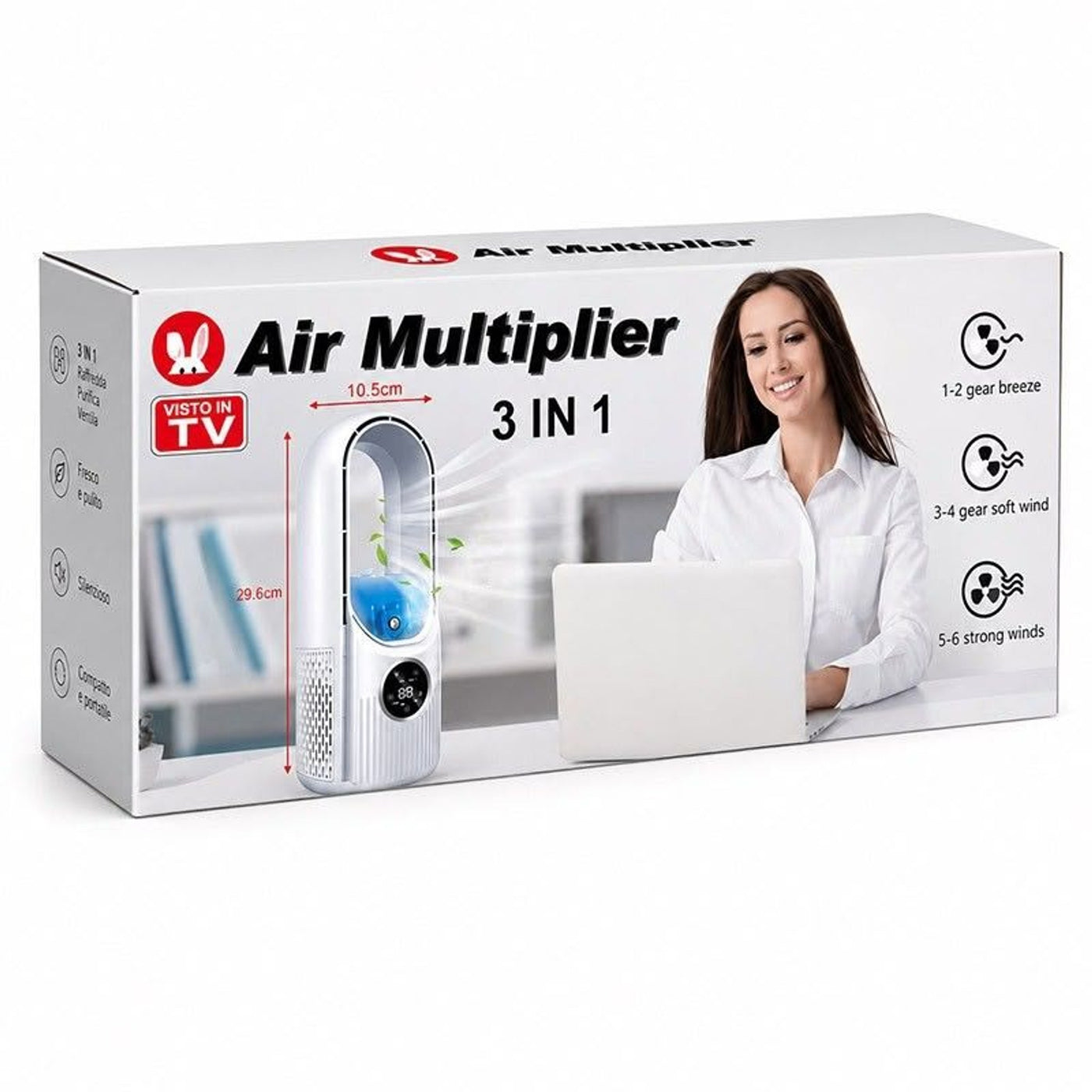 Bezlopatkový stolný ventilátor Air Multiplier 3 v 1
