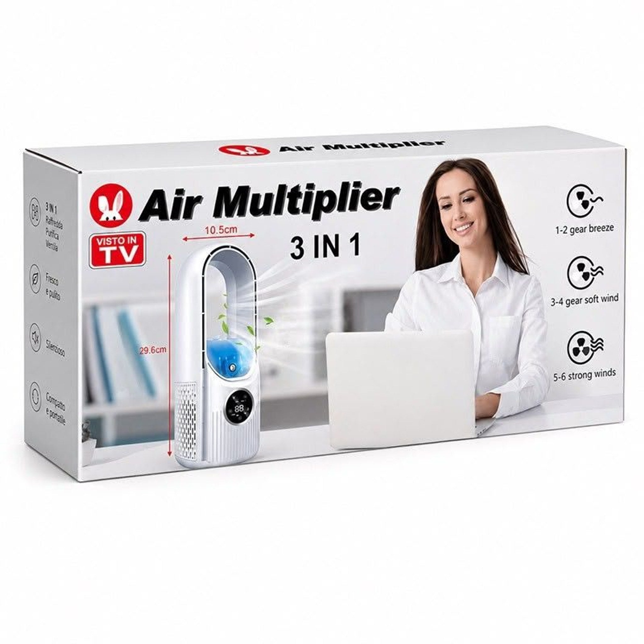 Bezlopatkový stolný ventilátor Air Multiplier 3 v 1